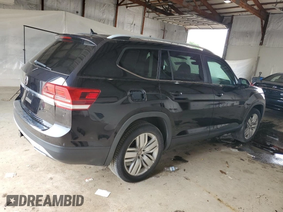 2019 Volkswagen Atlas SE with VIN 1V2WR2CA7KC607593, listed as a Copart auction lot 56418735 with Not provided miles and Non repairable. Bid and sale history available at DreamBid. Image 3.