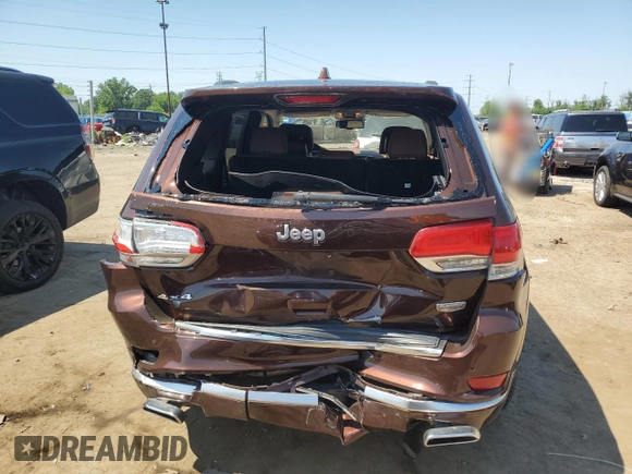 2015 Jeep Grand Cherokee Summit with VIN 1C4RJFJG1FC136762, listed as a Copart auction lot 63008635 with 89,871 mi miles and Clean title. Bid and sale history available at DreamBid. Image 6.