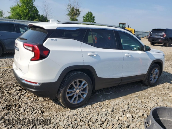 2024 GMC Terrain SLT with VIN 3GKALVEG3RL243515, listed as a Copart auction lot 60231975 with 4,616 mi miles and Salvage title. Bid and sale history available at DreamBid. Image 3.