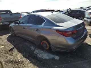 2018 Infiniti Q50 Red Sport 400 with VIN JN1FV7AR1JM700091, listed as a Copart auction lot 49920735 with 59,254 mi miles and Salvage Title. Bid and sale history available at DreamBid. Image 2.