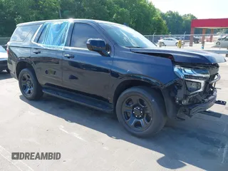 2023 Chevrolet Tahoe Commercial with VIN 1GNSCLED5PR186435, listed as a IAAI auction lot 42225073 with 13,830 mi miles and . Bid and sale history available at DreamBid. Image 1.