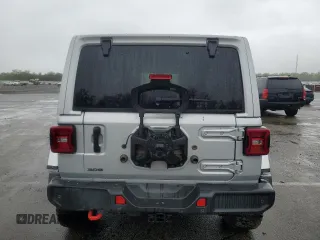2023 Jeep Wrangler Rubicon with VIN 1C4JJXFM4PW589923, listed as a Copart auction lot 58725465 with 9,814 mi miles and Salvage title. Bid and sale history available at DreamBid. Image 6.