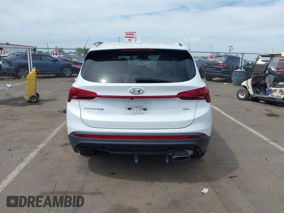 2021 Hyundai Santa Fe SE with VIN 5NMS1DAJ9MH326387, listed as a IAAI auction lot 42004152 with 48,836 mi miles. Bid and sale history available at carsss.com. Image 17.