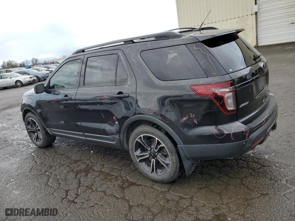 2015 Ford Explorer Sport with VIN 1FM5K8GT4FGB30633, listed as a Copart auction lot 46687275 with 127,443 mi miles and Salvage Title. Bid and sale history available at carsss.com. Image 2.