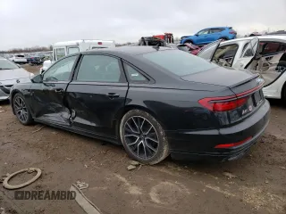 2020 Audi A8 L with VIN WAU8EAF85LN012690, listed as a Copart auction lot 44290193 with 50,909 mi miles. Bid and sale history available at carsss.com. Image 2.