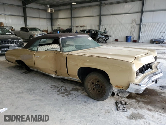 1973 Chevrolet Caprice z VIN 1N67R3S148043, wystawiony jako Copart lot #84374964 z przebiegiem 23 308 mil mil oraz Szkoda całkowita • Salvage title. Historia ofert i sprzedaży dostępna na DreamBid. Obrazek 4.