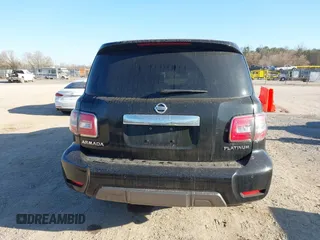 2019 Nissan Armada Platinum with VIN JN8AY2NE7K9758062, listed as a IAAI auction lot 41752480 with 122,252 mi miles. Bid and sale history available at carsss.com. Image 16.