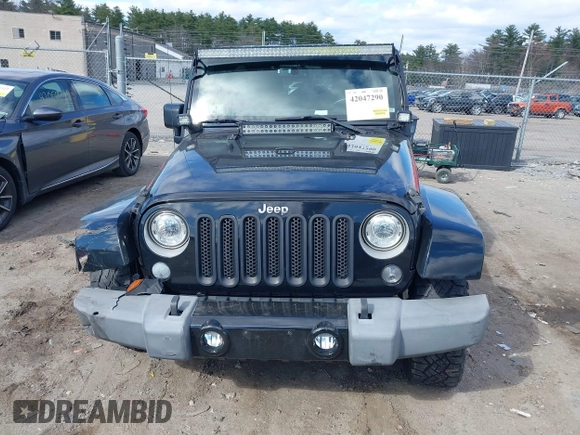 2017 Jeep Wrangler Unlimited Sahara with VIN 1C4BJWEG8HL711566, listed as a IAAI auction lot 42047290 with 147,789 mi miles and . Bid and sale history available at DreamBid. Image 13.