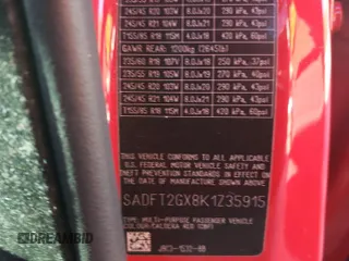 2019 Jaguar E-Pace R-Dynamic S z VIN SADFT2GX8K1Z35915, wystawiony jako Copart lot #80982244 z przebiegiem 108 768 mil mil oraz Szkoda całkowita • Salvage title. Historia ofert i sprzedaży dostępna na DreamBid. Obrazek 12.
