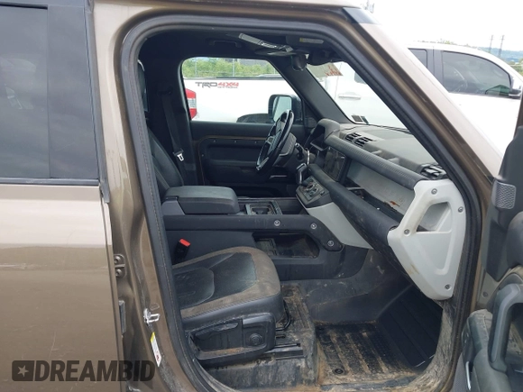 2021 Land Rover Defender S with VIN SALEJ7RX8M2041751, listed as a IAAI auction lot 42319668 with 57,774 mi miles and . Bid and sale history available at DreamBid. Image 5.