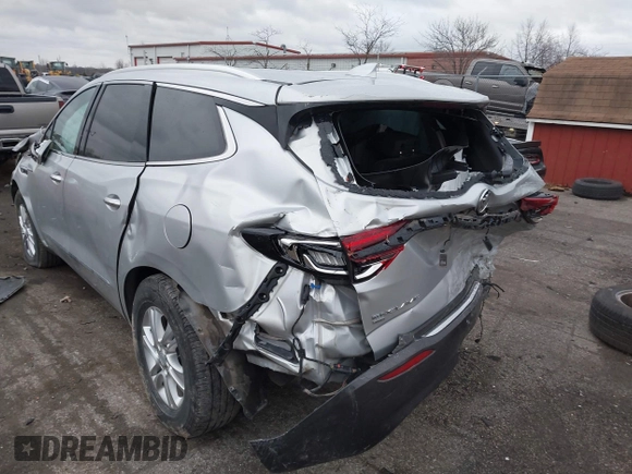 2020 Buick Enclave Essence with VIN 5GAEVAKW4LJ318833, listed as a IAAI auction lot 41834843 with 57,995 mi miles. Bid and sale history available at carsss.com. Image 3.