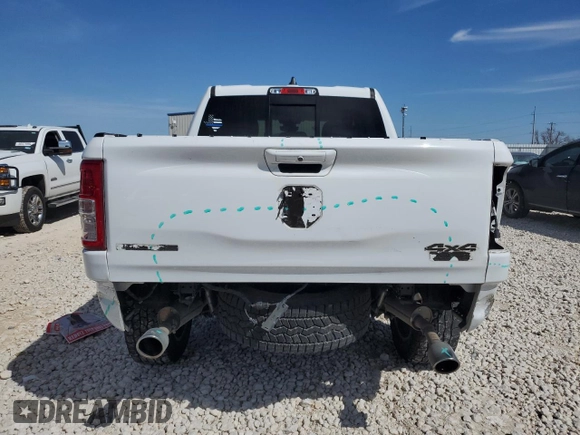 2020 Ram 1500 Big Horn with VIN 1C6SRFFM4LN204150, listed as a Copart auction lot 46865305 with 81,005 mi miles and Salvage Title. Bid and sale history available at carsss.com. Image 6.