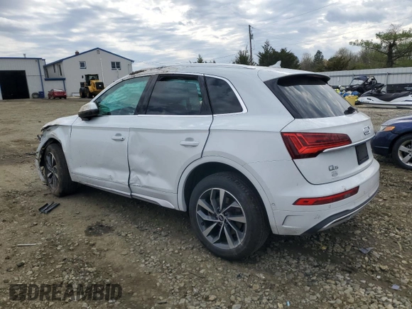 2021 Audi Q5 Prestige with VIN WA1CAAFY7M2097571, listed as a Copart auction lot 53195445 with Not provided miles and Salvage title. Bid and sale history available at DreamBid. Image 2.