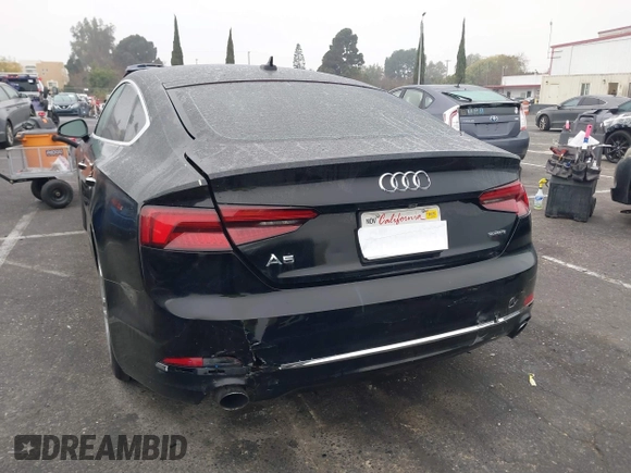 2019 Audi A5 Sportback Premium with VIN WAUANCF50KA072515, listed as a IAAI auction lot 41135123 with 30,456 mi miles. Bid and sale history available at carsss.com. Image 16.