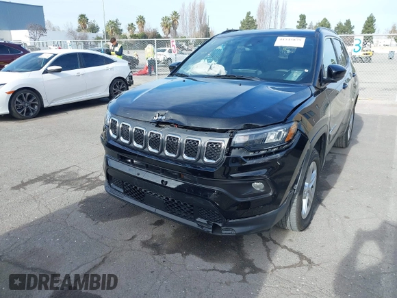 2023 Jeep Compass Latitude with VIN 3C4NJDBN1PT533202, listed as a IAAI auction lot 41545879 with 35,794 mi miles and . Bid and sale history available at DreamBid. Image 6.
