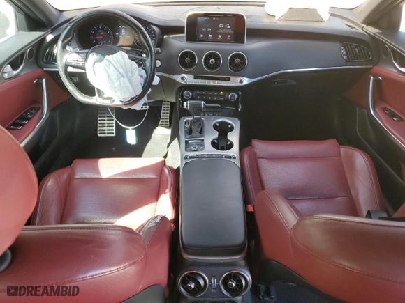 2019 Kia Stinger GT with VIN KNAE35LCXK6055410, listed as a Copart auction lot 48775755 with 72,549 mi miles and Salvage Title. Bid and sale history available at carsss.com. Image 8.