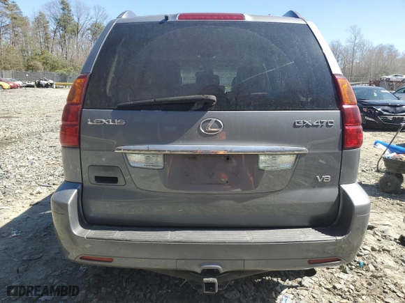 2003 Lexus GX 470 with VIN JTJBT20X930022945, listed as a Copart auction lot 49699775 with 265,644 mi miles and Salvage Title. Bid and sale history available at carsss.com. Image 6.