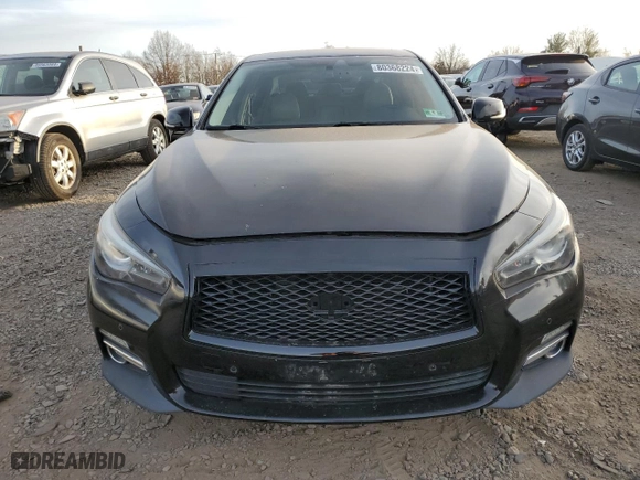 2014 Infiniti Q50 Hybrid Sport with VIN JN1AV7AR4EM702546, listed as a Copart auction lot 80368224 with 141,740 mi miles and Salvage Title. Bid and sale history available at carsss.com. Image 5.