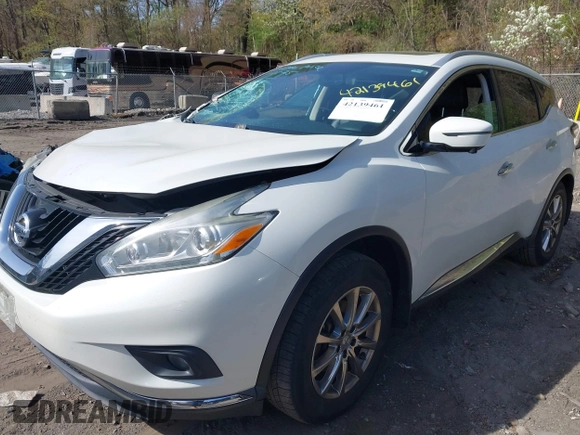 2016 Nissan Murano S z VIN 5N1AZ2MH9GN142510, wystawiony jako IAAI lot #42139461 z przebiegiem 116 559 mil mil oraz . Historia ofert i sprzedaży dostępna na DreamBid. Obrazek 17.