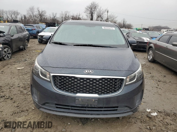 2016 Kia Sedona LX with VIN KNDMB5C13G6129452, listed as a Copart auction lot 46335475 with 118,617 mi miles and Salvage Title. Bid and sale history available at DreamBid. Image 5.