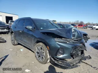 2019 Chevrolet Blazer RS with VIN 3GNKBJRS4KS689928, listed as a Copart auction lot 42967455 with 37,009 mi miles and Salvage Title. Bid and sale history available at carsss.com. Image 4.