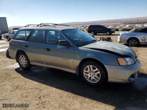 2001 Subaru Legacy Wagon Outback w/RB Equip with VIN 4S3BH665517617068, listed as a Copart auction lot 43575485 with 146,592 mi miles and Salvage Title. Bid and sale history available at carsss.com. Image 4.