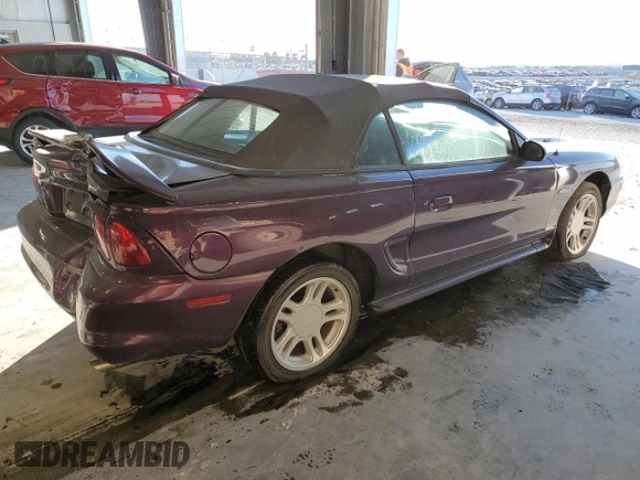 1996 Ford Mustang GT with VIN 1FALP45X9TF226146, listed as a Copart auction lot 42943185 with 60,357 mi miles and Salvage Title. Bid and sale history available at carsss.com. Image 3.