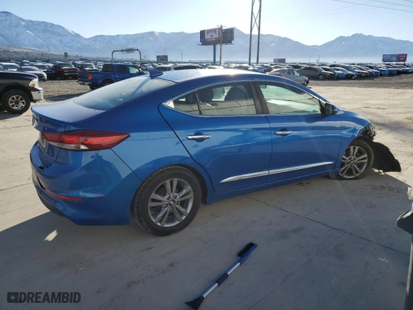 2017 Hyundai Elantra SE with VIN KMHD84LF9HU383146, listed as a Copart auction lot 46671735 with 0 mi miles and Salvage Title. Bid and sale history available at carsss.com. Image 3.
