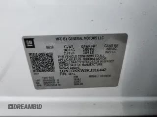 2019 Chevrolet Traverse Premier z VIN 1GNERKKW3KJ316442, wystawiony jako Copart lot #58150005 z przebiegiem 121 332 mil mil oraz Szkoda całkowita • Salvage title. Historia ofert i sprzedaży dostępna na DreamBid. Obrazek 14.