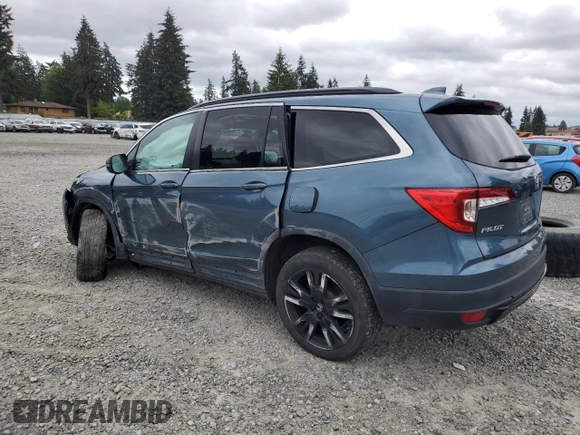 2021 Honda Pilot Special Edition with VIN 5FNYF6H27MB095691, listed as a Copart auction lot 56530165 with 43,152 mi miles and Salvage Title. Bid and sale history available at DreamBid. Image 2.