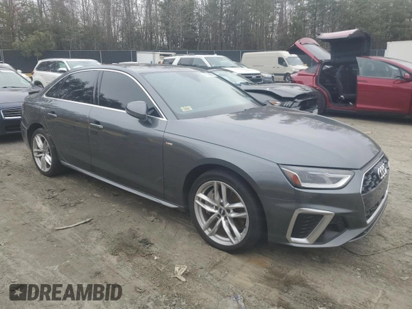 2020 Audi A4 Premium with VIN WAUDNAF48LN014719, listed as a Copart auction lot 43720865 with Not provided miles and Salvage title. Bid and sale history available at DreamBid. Image 4.
