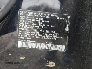 2019 Volkswagen Atlas SEL Premium с VIN 1V2NR2CA6KC546880, выставлен на аукционе Copart как лот 44529505 с пробегом 96 224 миль миль и Списание • Salvage title. История ставок и продаж доступна на DreamBid. Изображение 14.