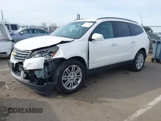 2015 Chevrolet Traverse LT with VIN 1GNKVGKD6FJ194420, listed as a IAAI auction lot 41838981 with 146,328 mi miles and . Bid and sale history available at DreamBid. Image 2.