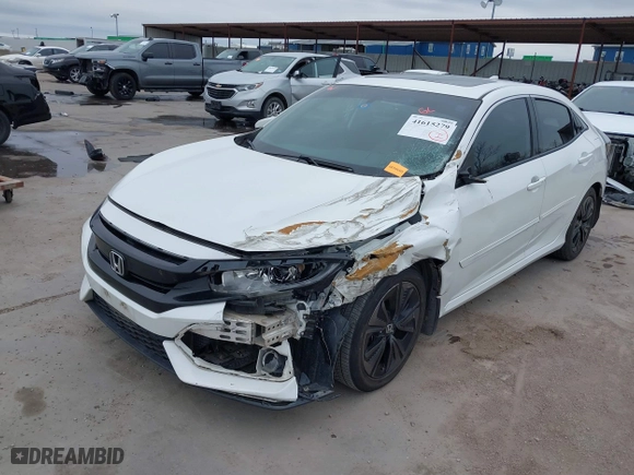 2017 Honda Civic Hatchback EX with VIN SHHFK7H58HU201752, listed as a IAAI auction lot 41615279 with 127,680 mi miles. Bid and sale history available at carsss.com. Image 18.