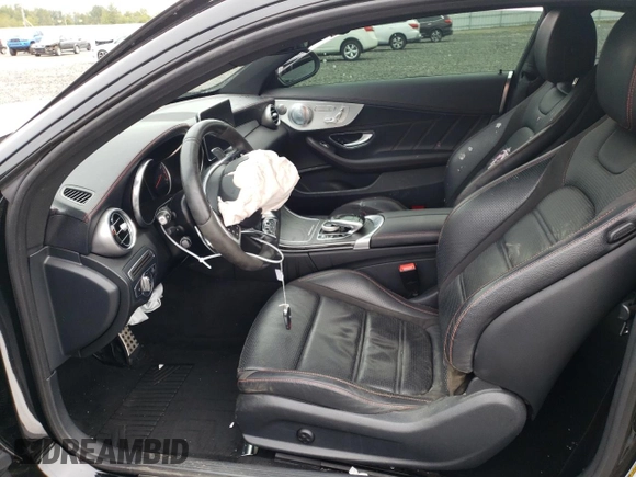 2017 Mercedes-Benz C 43 AMG with VIN WDDWJ6EB1HF593550, listed as a Copart auction lot 74657224 with 77,780 mi miles and Salvage Title. Bid and sale history available at carsss.com. Image 7.