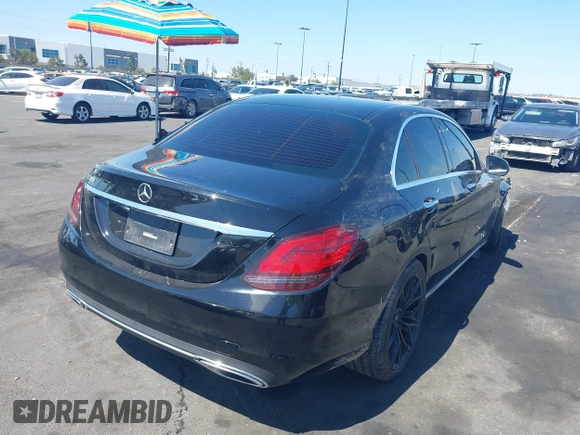 2021 Mercedes-Benz C 300 with VIN W1KWF8DB6MR644368, listed as a IAAI auction lot 42301596 with 47,323 mi miles and . Bid and sale history available at DreamBid. Image 4.