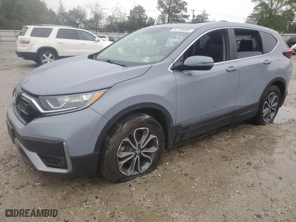 2022 Honda CR-V EX with VIN 2HKRW2H52NH625088, listed as a Copart auction lot 52106685 with 27,629 mi miles and Salvage Title. Bid and sale history available at carsss.com. Image 1.