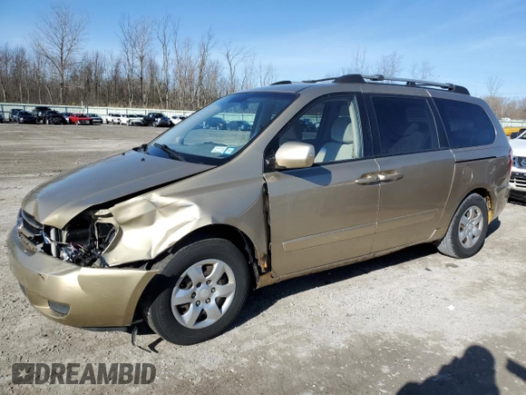 2007 Kia Sedona LX with VIN KNDMB233476147961, listed as a Copart auction lot 48478215 with 234,710 mi miles and Salvage Title. Bid and sale history available at carsss.com. Image 1.