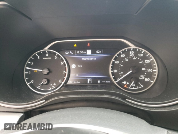 2021 Nissan Maxima SV с VIN 1N4AA6CV0MC507177, выставлен на аукционе Copart как лот 38932754 с пробегом 50 219 миль миль и Списание • Salvage title. История ставок и продаж доступна на DreamBid. Изображение 9.