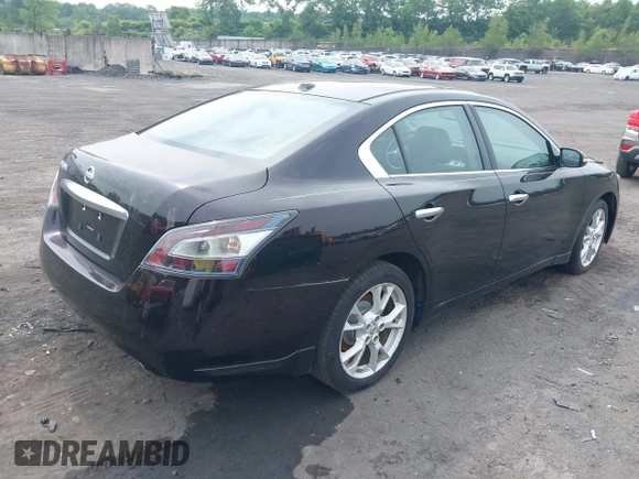 2014 Nissan Maxima SV with VIN 1N4AA5AP2EC489345, listed as a IAAI auction lot 42511861 with 136,155 mi miles and . Bid and sale history available at DreamBid. Image 4.