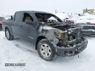 2017 Nissan Titan S with VIN 1N6AA1EJ8HN554987, listed as a IAAI auction lot 41517292 with Not Provided miles. Bid and sale history available at carsss.com. Image 1.