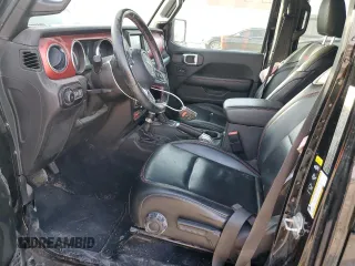2021 Jeep Wrangler Unlimited Rubicon with VIN 1C4HJXFN6MW559471, listed as a Copart auction lot 48459855 with 33,495 mi miles and Salvage title. Bid and sale history available at DreamBid. Image 7.