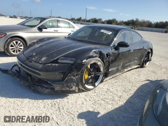 2020 Porsche Taycan Turbo with VIN WP0AC2Y18LSA70751, listed as a Copart auction lot 74879044 with Not provided miles and Non repairable. Bid and sale history available at DreamBid. Image 1.