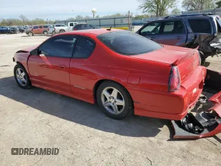 2005 Chevrolet Monte Carlo SS Supercharged z VIN 2G1WZ151659313406, wystawiony jako Copart lot #51534635 z przebiegiem 242 283 mil mil oraz Szkoda całkowita • Salvage title. Historia ofert i sprzedaży dostępna na DreamBid. Obrazek 2.