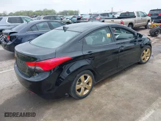 2013 Hyundai Elantra GLS PZEV with VIN 5NPDH4AE7DH343411, listed as a IAAI auction lot 41931384 with 112,000 mi miles. Bid and sale history available at carsss.com. Image 4.