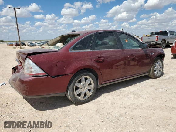 2008 Ford Taurus SEL with VIN 1FAHP24W68G135730, listed as a Copart auction lot 69071114 with Not Provided miles and Salvage Title. Bid and sale history available at carsss.com. Image 3.