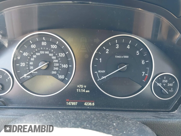 2014 BMW 3 Series 328i with VIN WBA3A5G57ENP28138, listed as a IAAI auction lot 41760371 with 147,897 mi miles and . Bid and sale history available at DreamBid. Image 7.