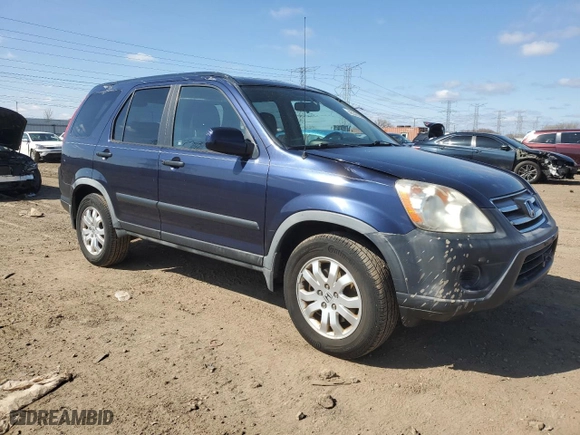 2006 Honda CR-V EX with VIN JHLRD78836C053445, listed as a Copart auction lot 48548255 with 111,495 mi miles and Salvage Title. Bid and sale history available at carsss.com. Image 4.