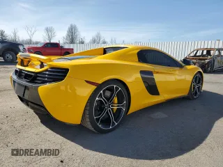 2016 McLaren 650S with VIN SBM11FAA6GW006251, listed as a Copart auction lot 52177065 with 14,614 mi miles and Clean Title. Bid and sale history available at DreamBid. Image 3.