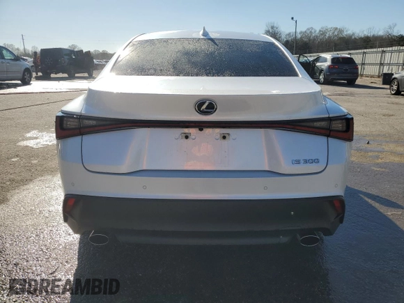2023 Lexus IS with VIN JTHDA1D20P5123910, listed as a Copart auction lot 49429445 with 18,477 mi miles and Salvage Title. Bid and sale history available at carsss.com. Image 6.